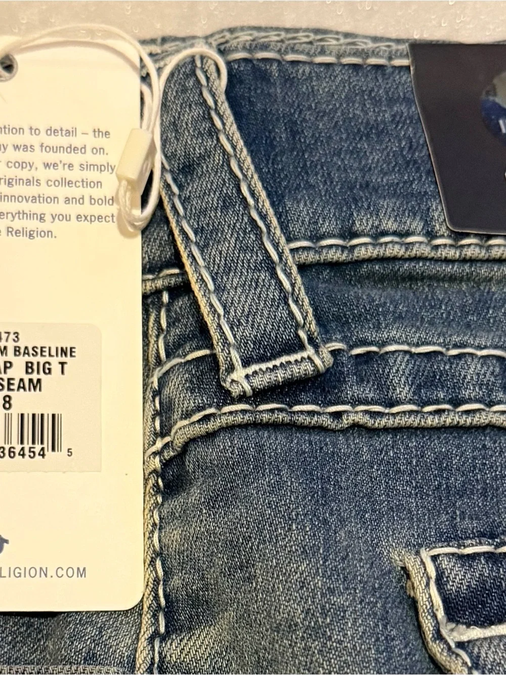 True Religion Men’s Light-Resist Blue Slim Straight Jeans NWT